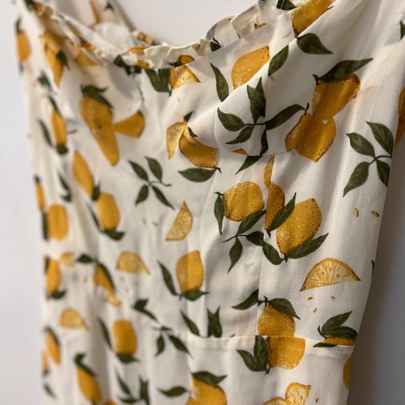 Reformation Christine Dress (Lemon, Size 2) - Picture 6 of 8